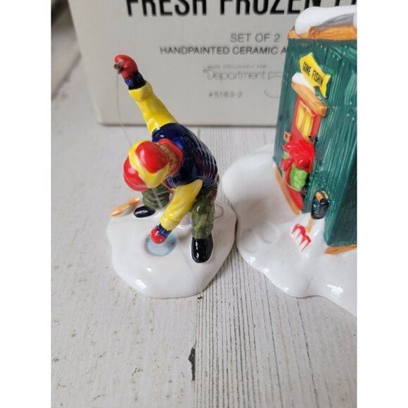 Dept 56 51632 Fresh Frozen Fish snow village accessory Xmas set - Picture 6 of 11